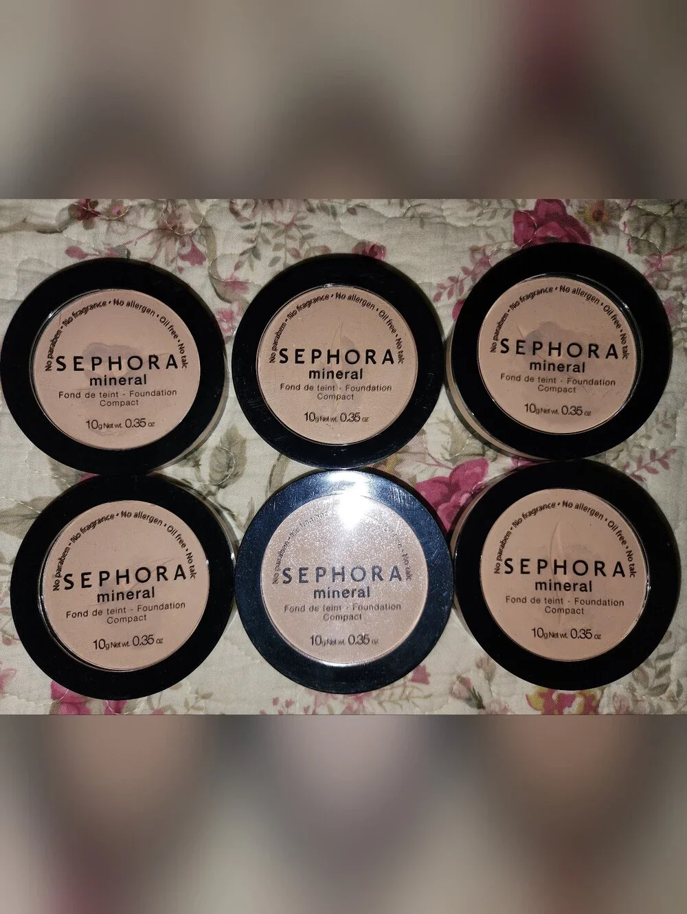 Sephora Mineral Compact Foundation - Beige Set Of 6 D30